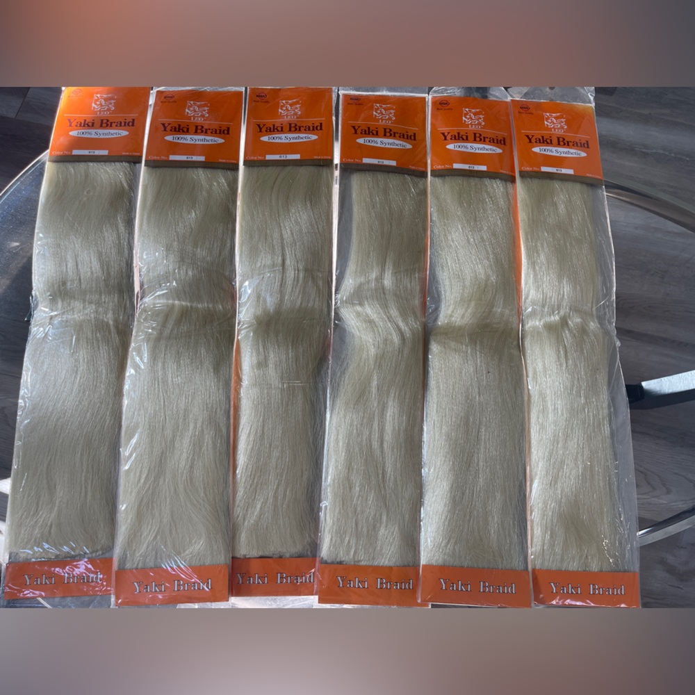 24 Inch 6Packs Braiding Hair Yaki Texture  (24 Inch, 613#) - Picture 3 of 4